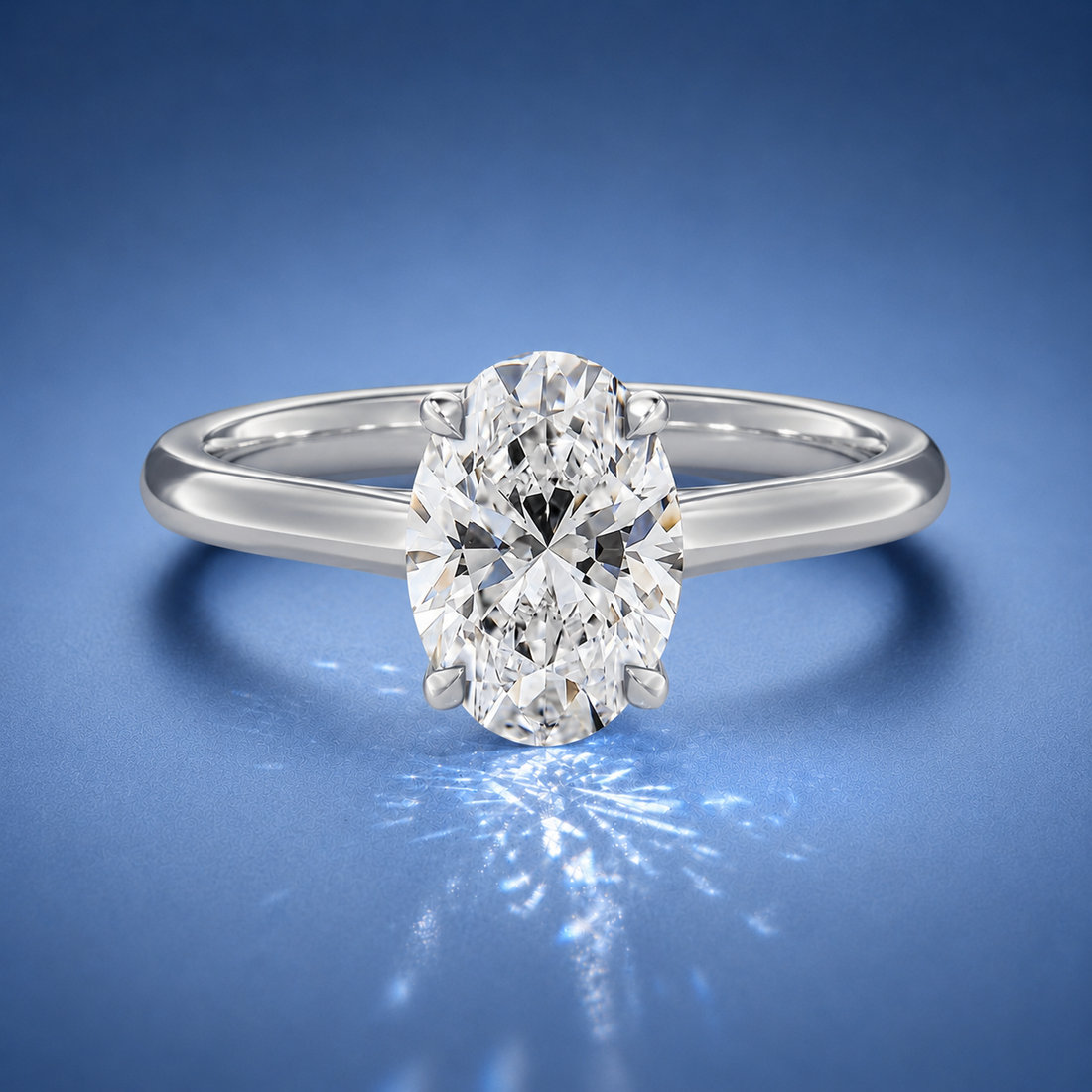 Elara Oval Solitaire Engagement Ring