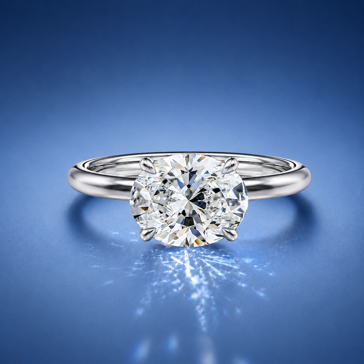 Vivara Oval Solitaire Engagement Ring