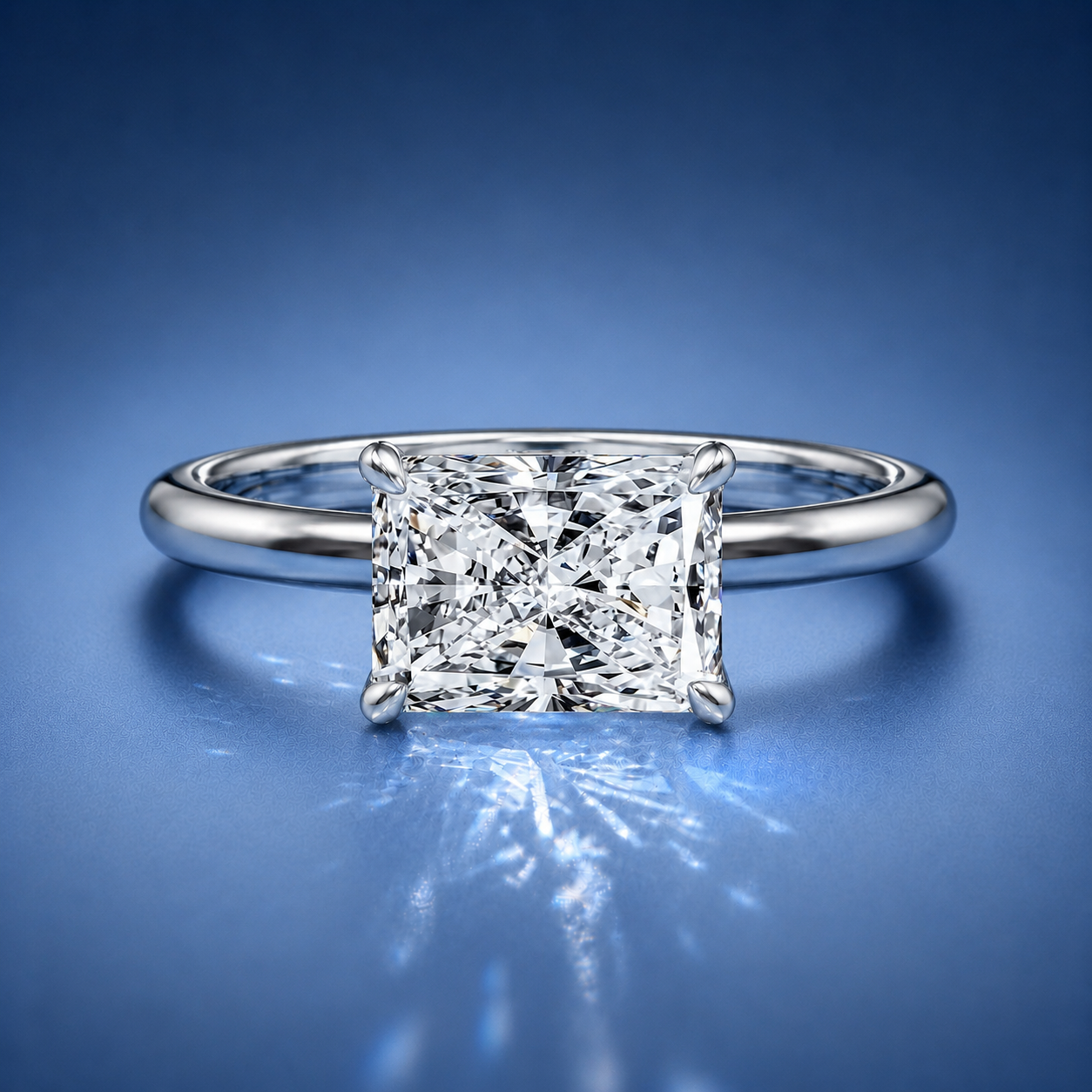 Vivara Radiant Solitaire Engagement Ring