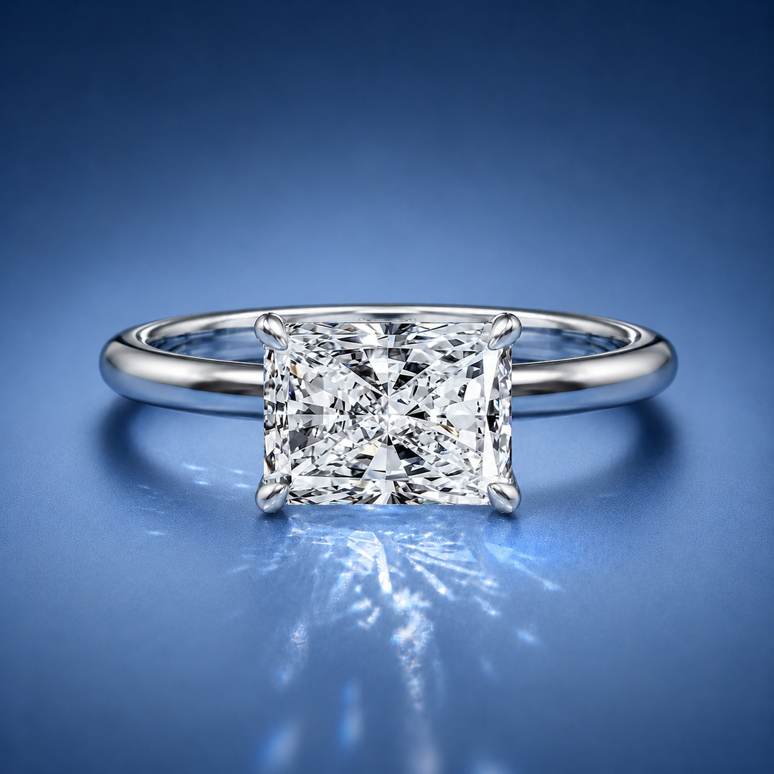 Vivara Radiant Solitaire Engagement Ring