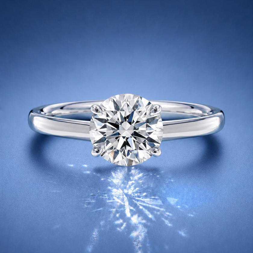 Valencia Round Solitaire Engagement Ring