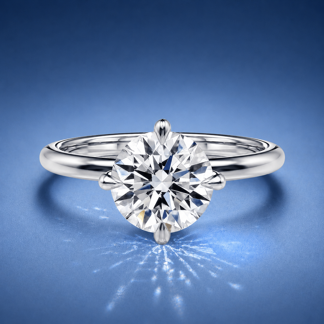 Rosalie Round Solitaire Engagement Ring
