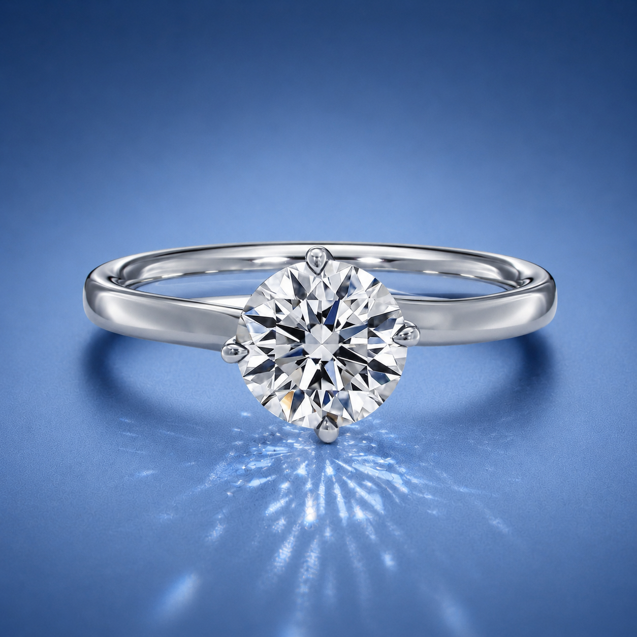 Amara Round Solitaire Engagement Ring