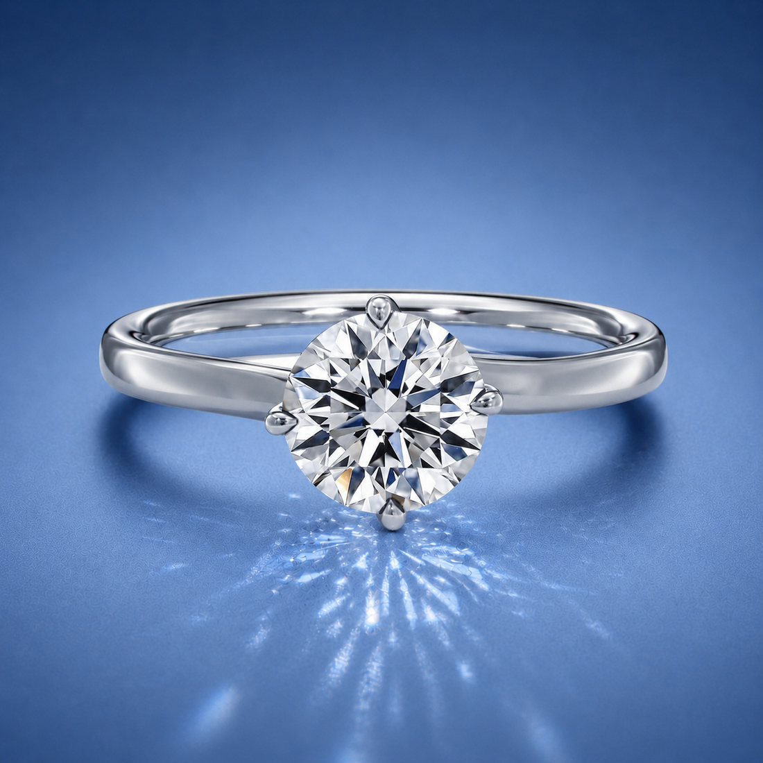 Amara Round Solitaire Engagement Ring