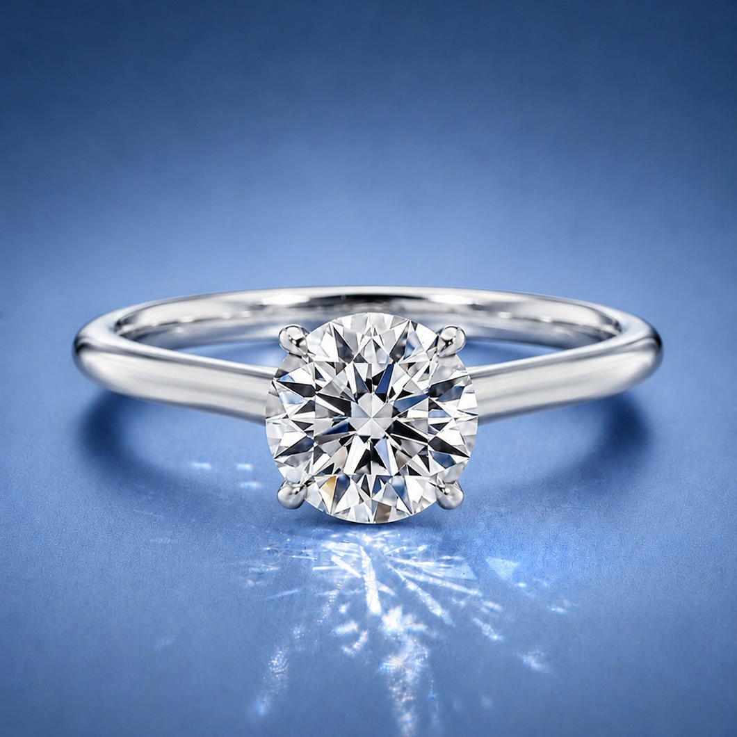 Noelle Round Solitaire Engagement Ring