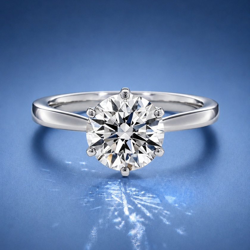 Camille Round Solitaire Engagement Ring
