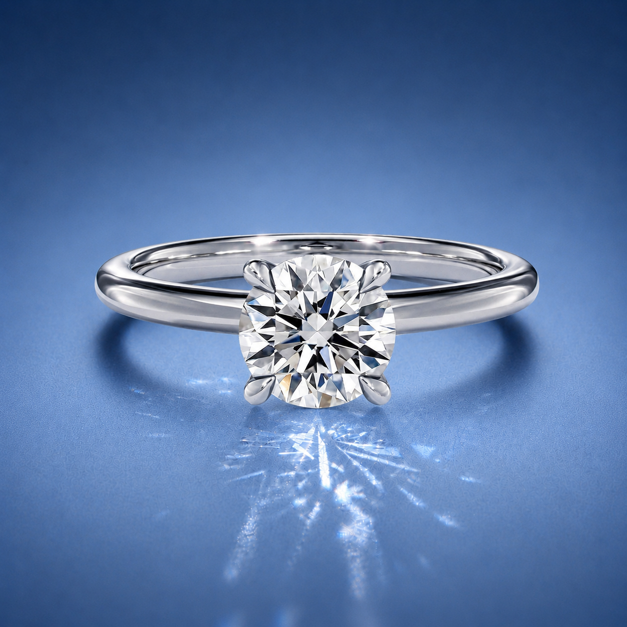 Evelisse Round Solitaire Engagement Ring