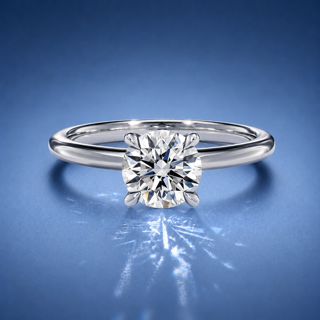 Evelisse Round Solitaire Engagement Ring