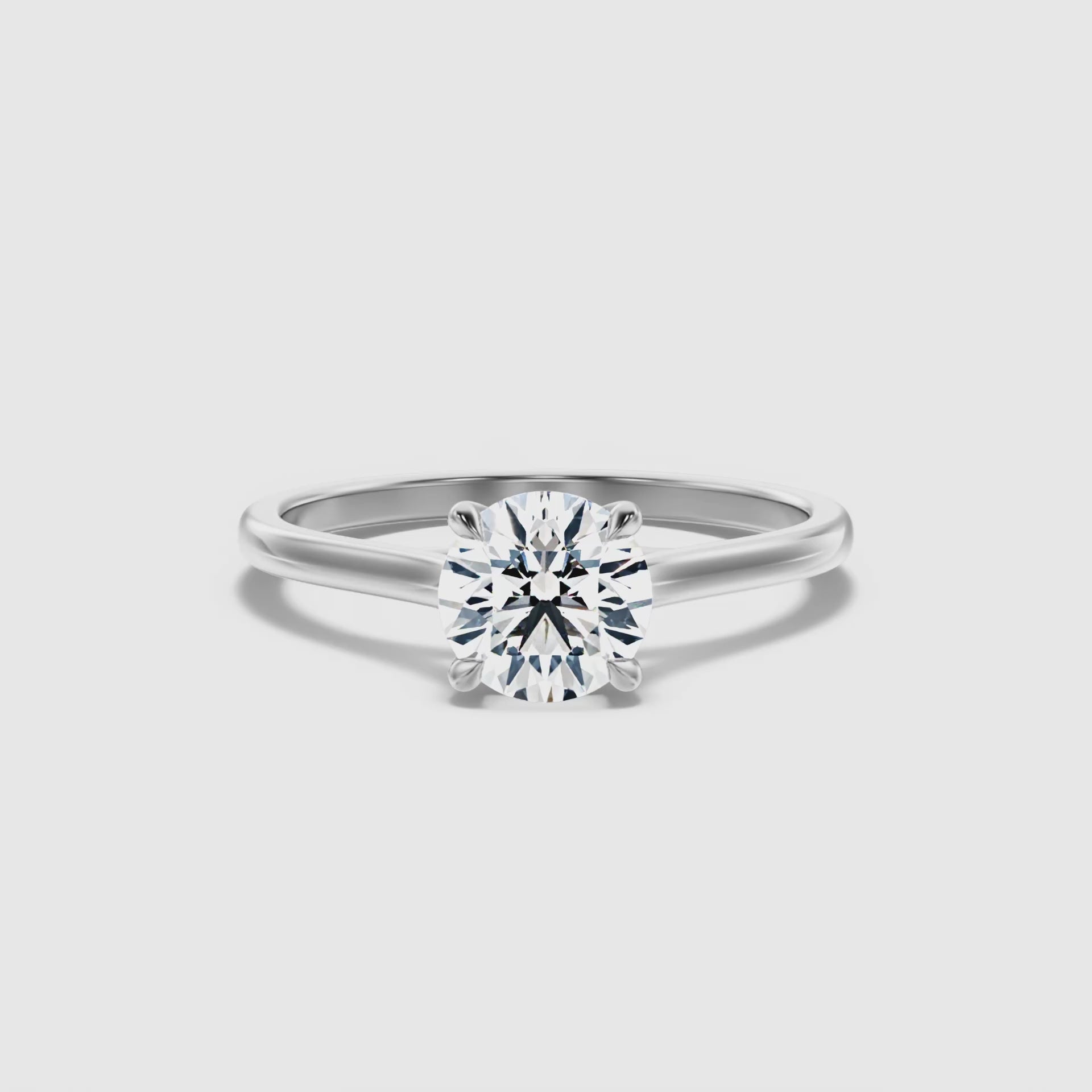 Josephine Round Solitaire Lab Grown Diamond Ring