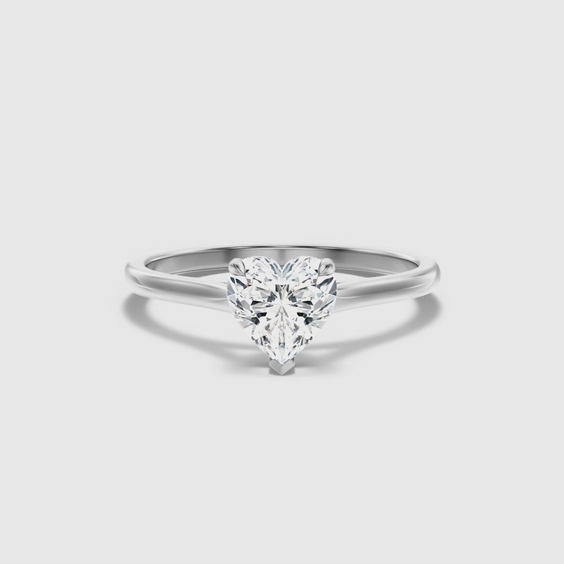 Sadie Heart Shaped Solitaire Lab Grown Diamond Ring