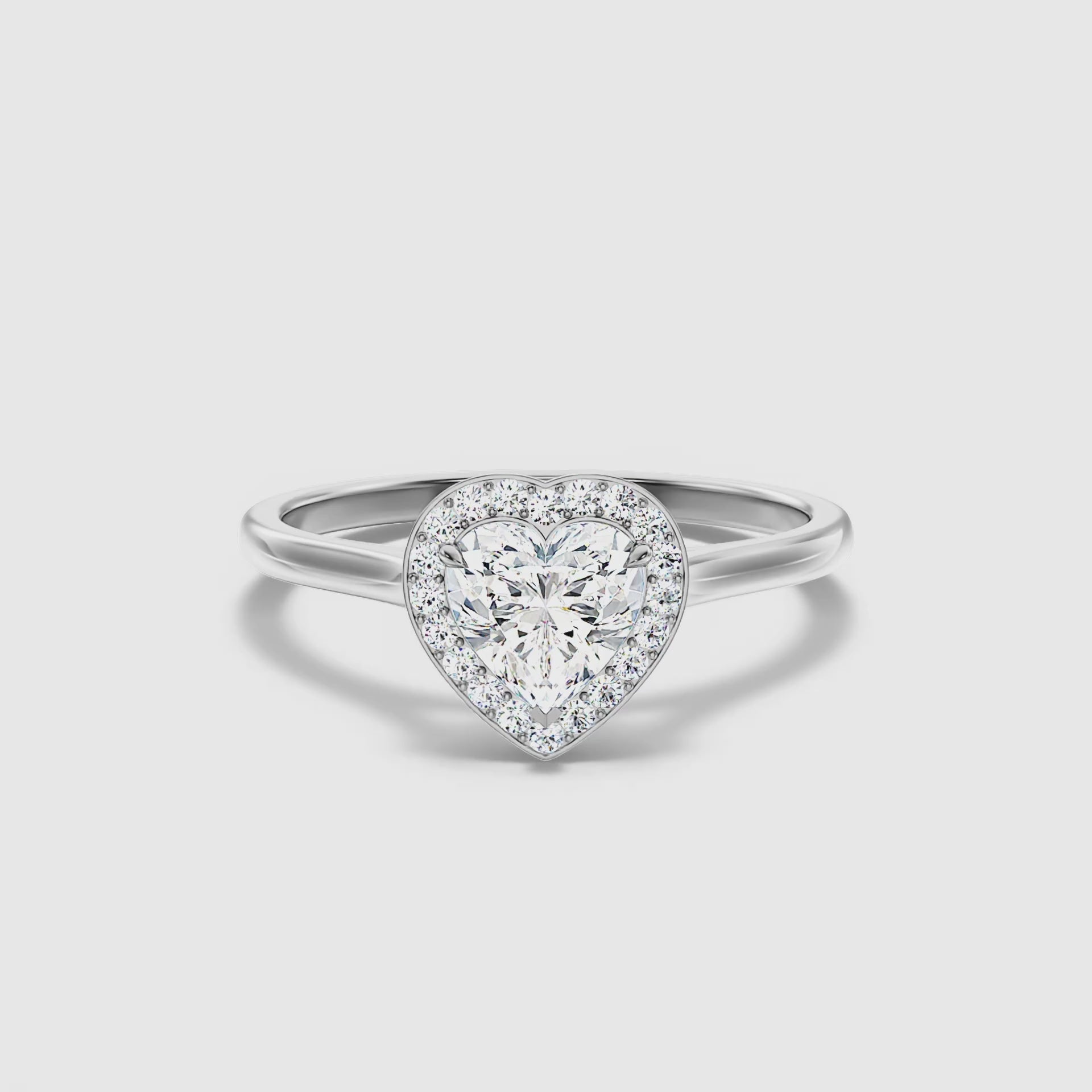 Juliette Heart Halo Lab Grown Diamond Ring