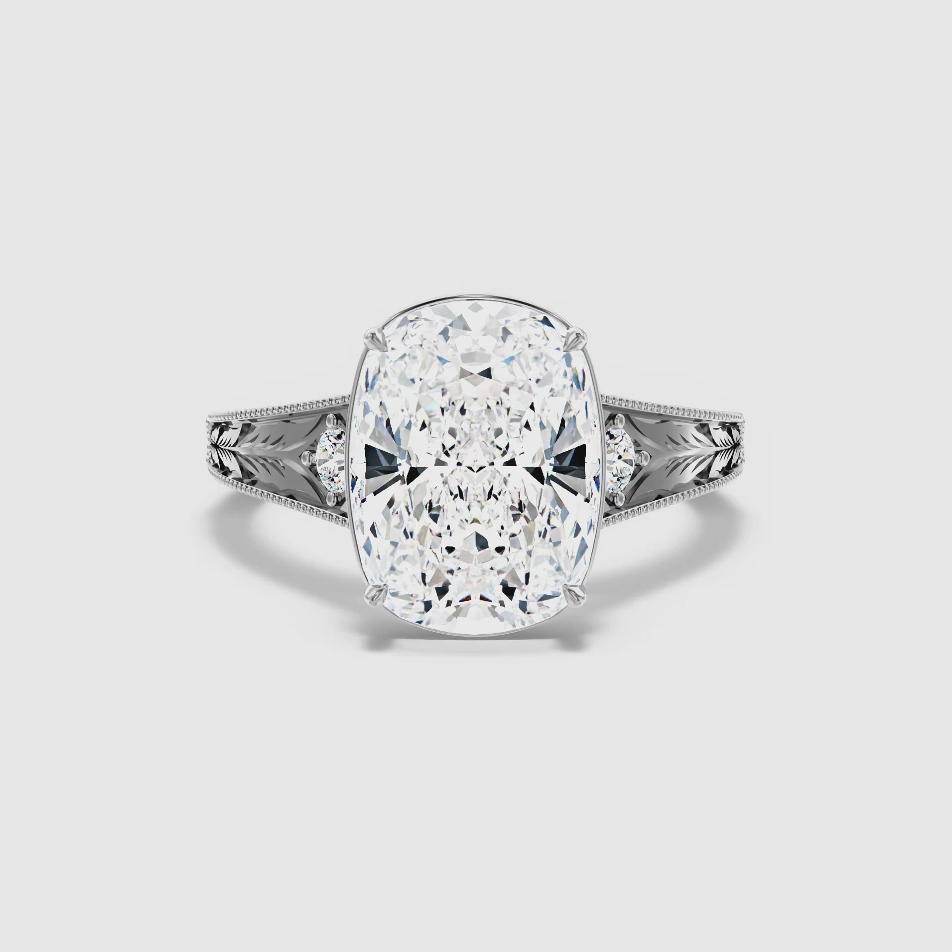 Neela Cushion Cut Lab Grown Diamond Ring