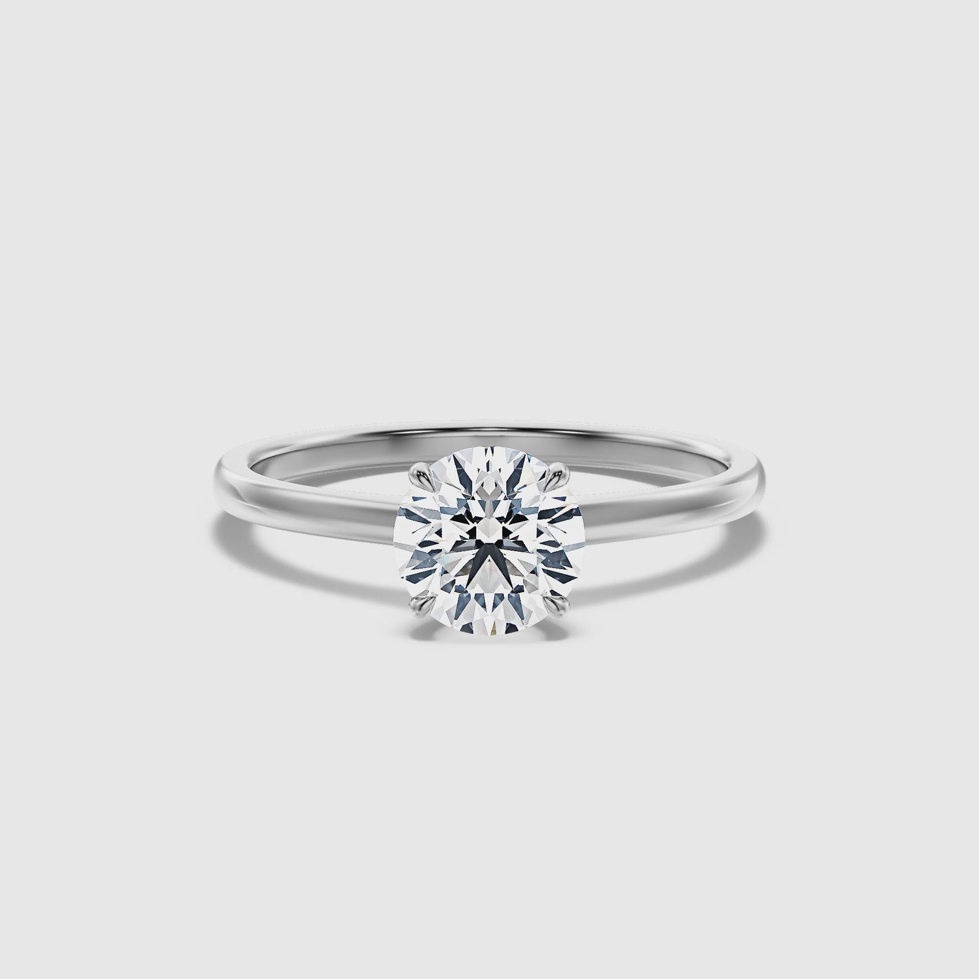 Soraya Round Solitaire Lab Grown Engagement Ring
