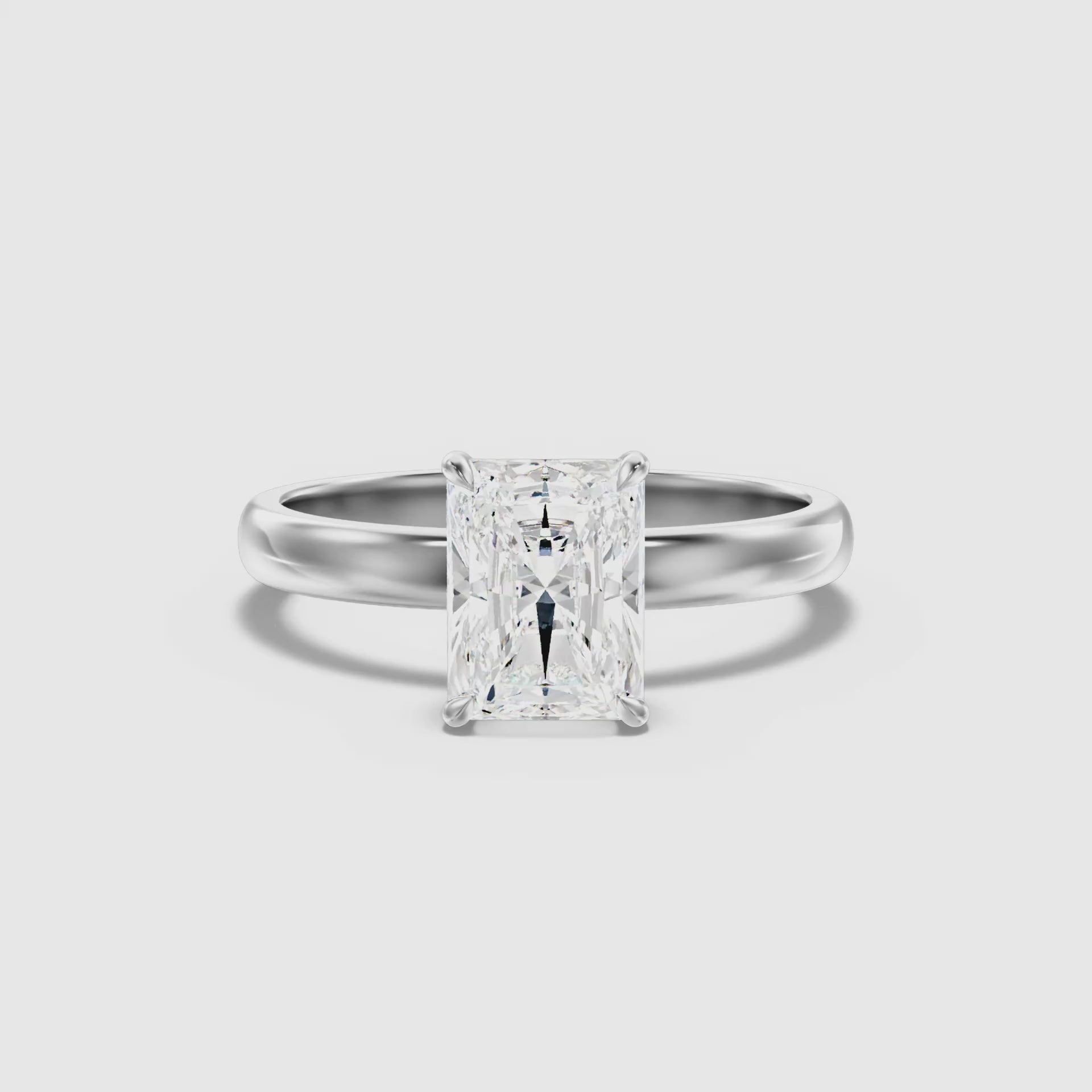 Winston Radiant Cut Hidden Halo Lab Grown Diamond Ring