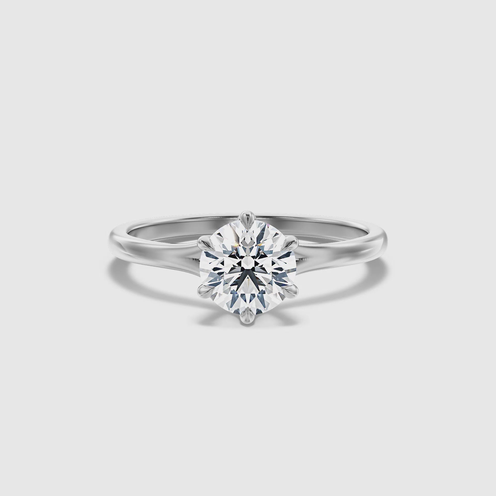 Avian Round Solitaire Lab Grown Engagement Ring