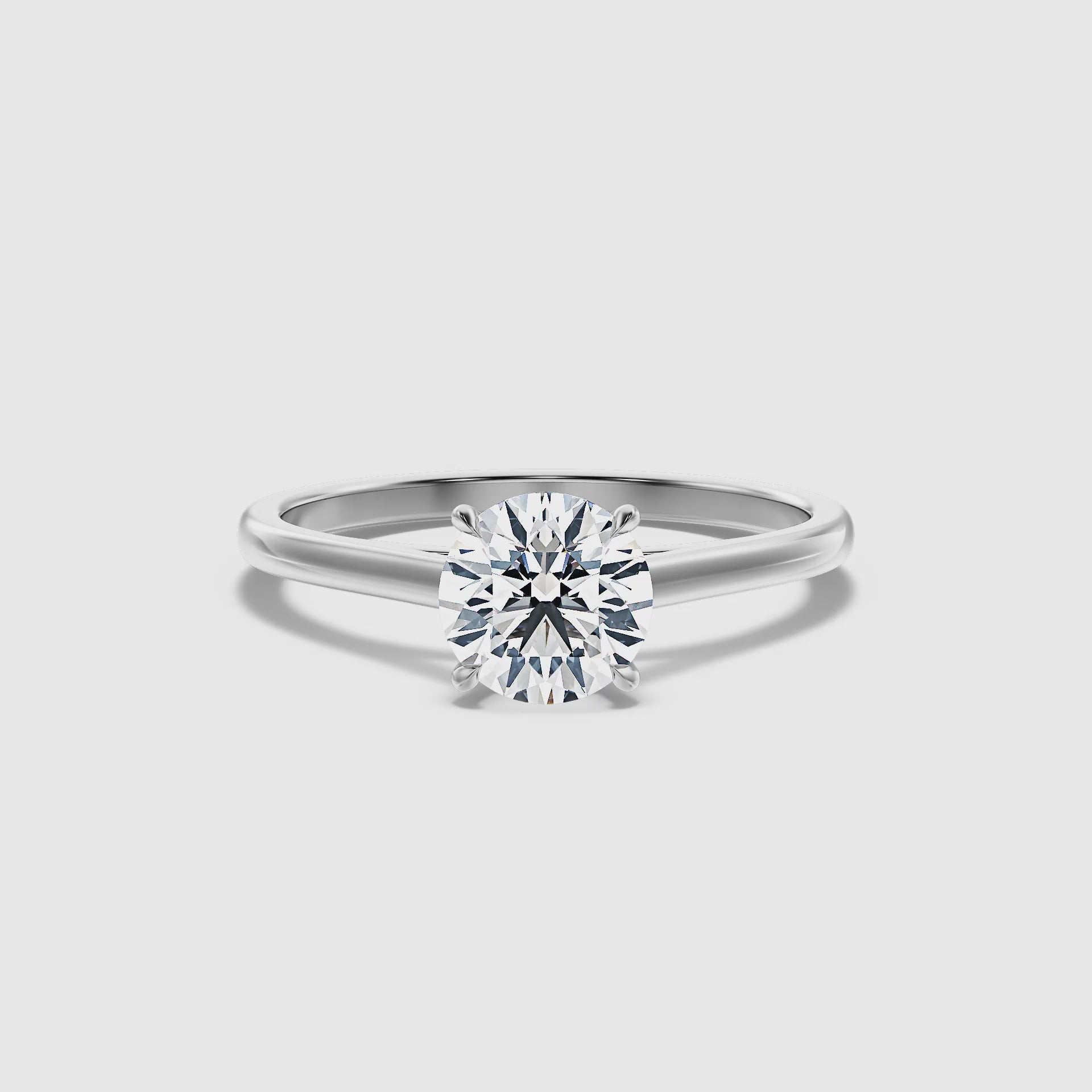 Sphinx Round Cut Solitaire Lab Grown Diamond Ring