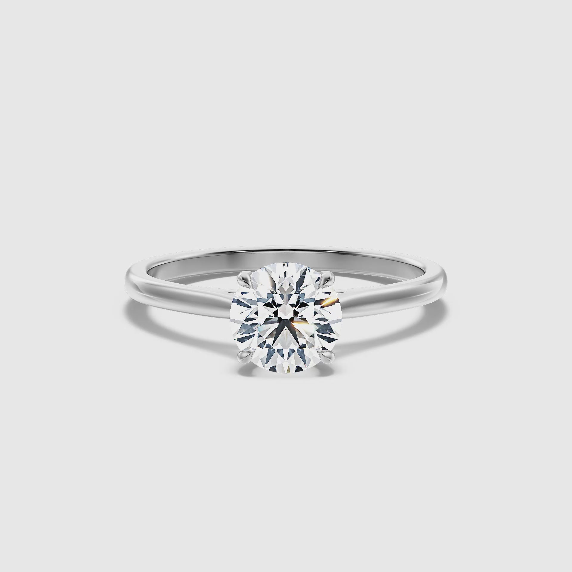 Isabella Round Solitaire Lab Grown Diamond Ring