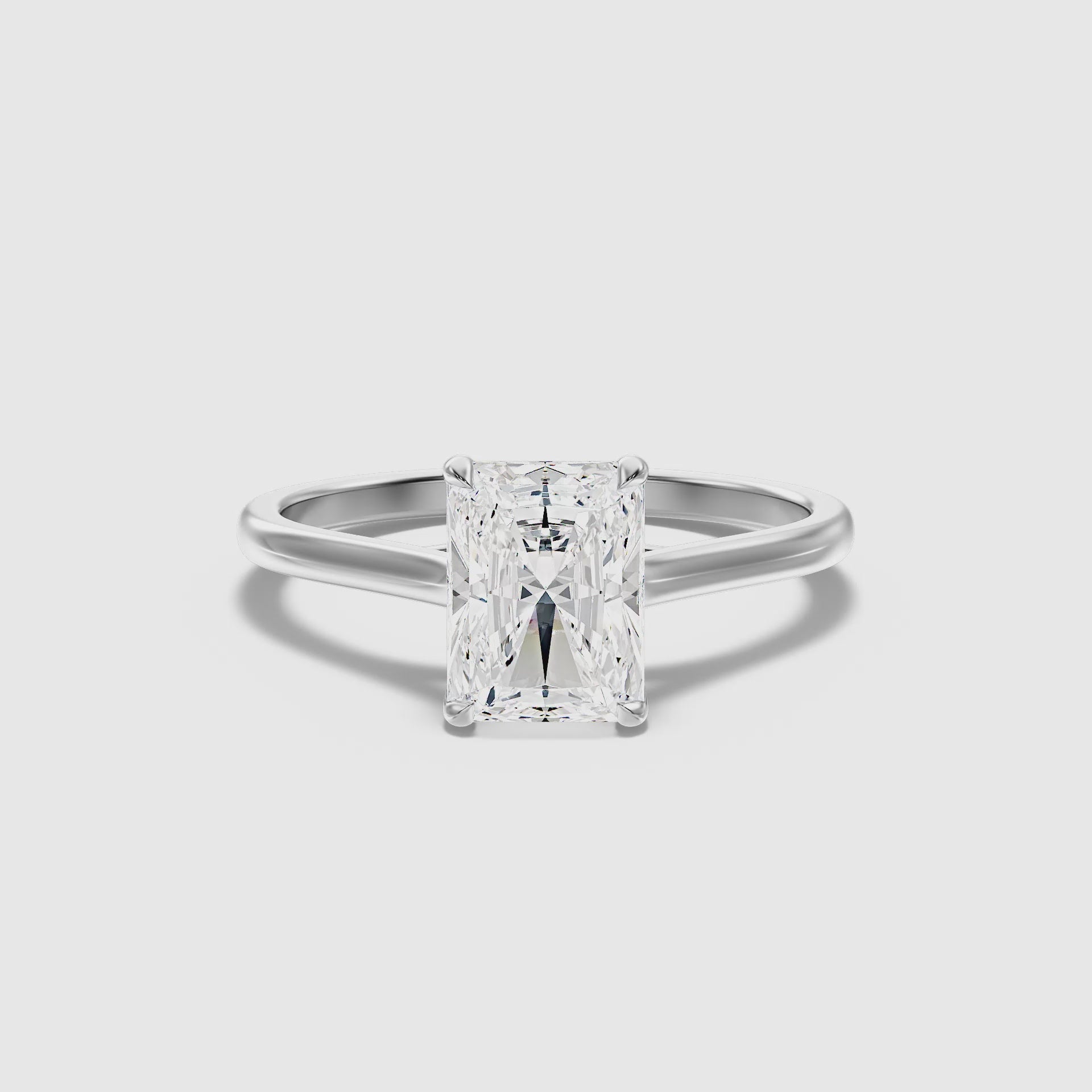 Charlotte Radiant Cut Solitaire Lab Grown Diamond Ring