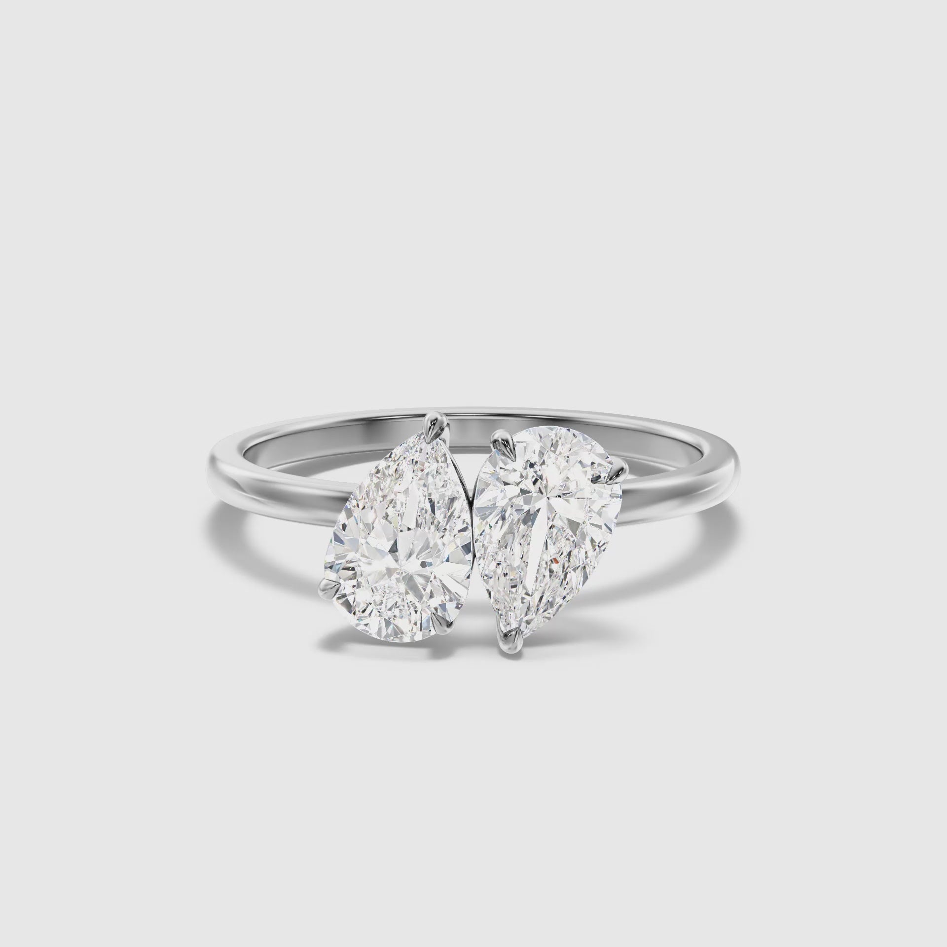Xylo Georgia Toi Et Moi Engagement Ring